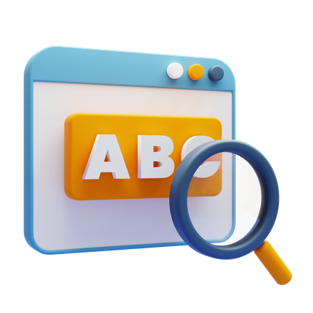 keyword research 3d icon download in png blend fbx gltf file formats search information seo website pack web icons 4521464